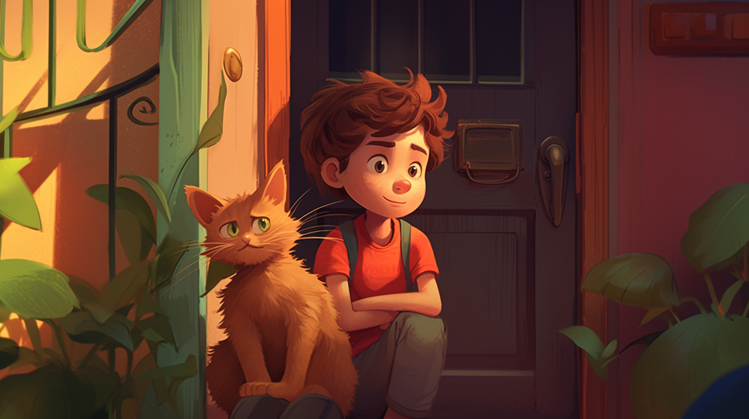 Video story for children "The Lost Kitten Journey Home"