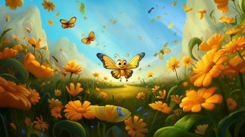 Video story for children "Busy Benny's Blooming Adventures"