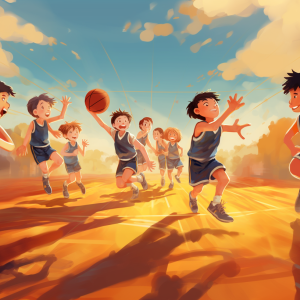 Video story for children "Billy's Basketball Lesson Teamwork Triumphs"