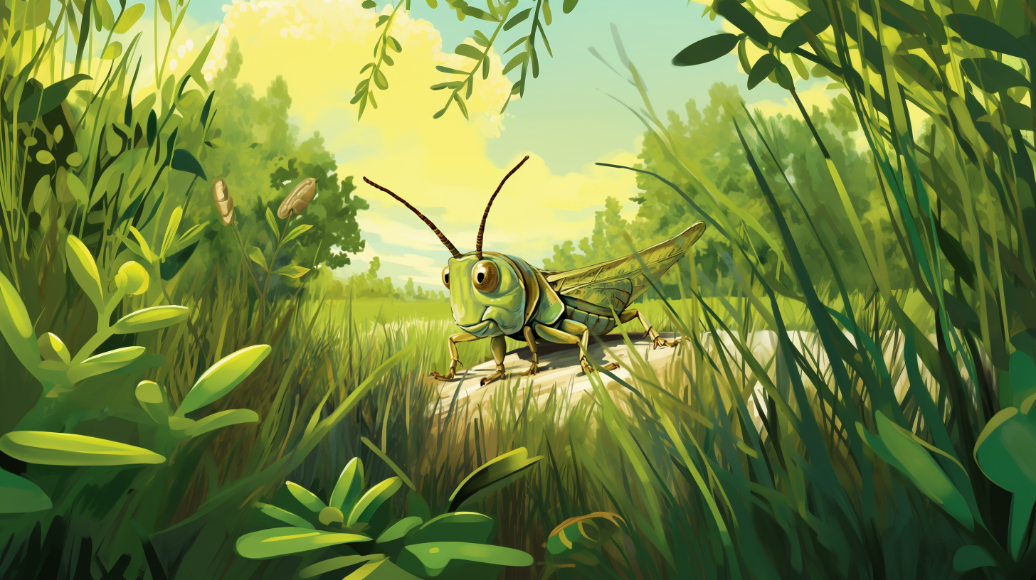 Video story for children "The Greedy Grasshopper's Generous Deed"