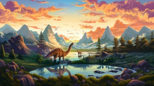 Video story for children "The Three Kind Dinosaurs"