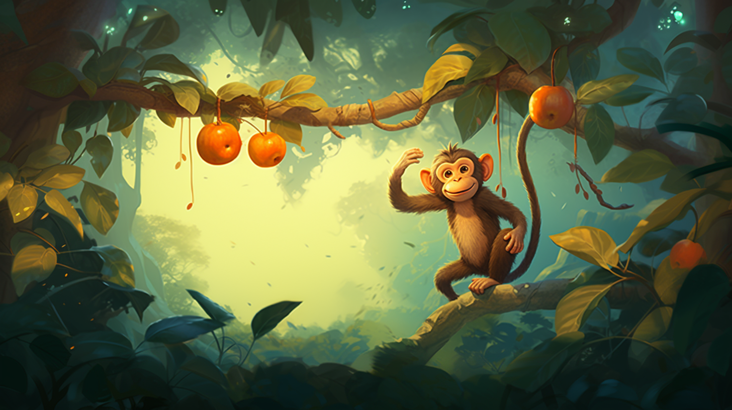 Video story for children "Max the Kindhearted Monkey"