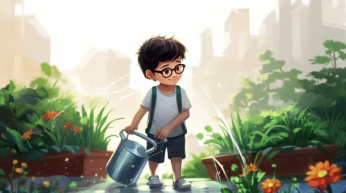 Video story for children "Tommy and the Magical Garden"