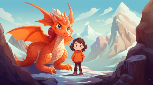 Video story for children " The Crabby Dragon's Friendly Flames"