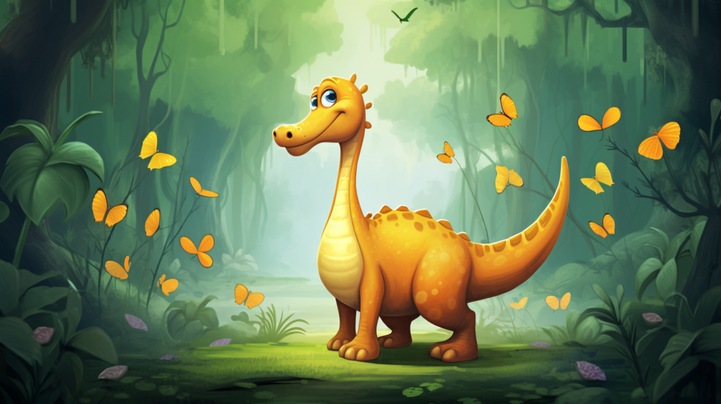 Video story for children "Dizzy the Lost Dinosaur"