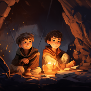 Video story for children "Tim and Tom's Stone Age Stories"