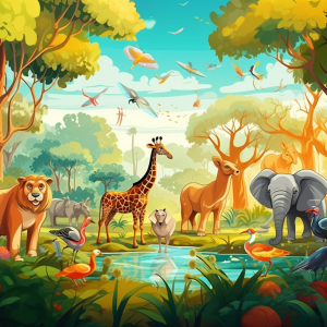 Video story for children "A Silly Day at the Zoo"