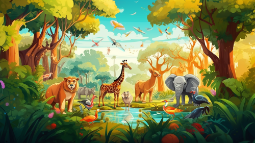 Video story for children "A Silly Day at the Zoo"